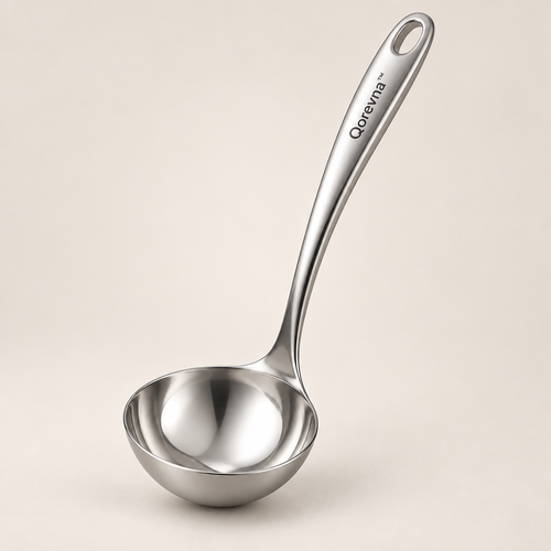 Qorevna™ Deep Stainless Steel Soup Ladle image 01