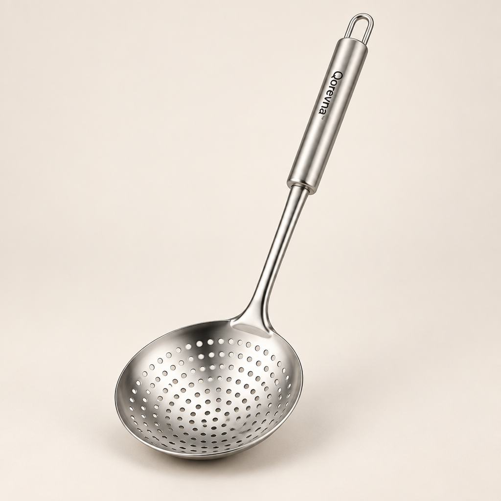 Qorevna™ Stainless Steel Long-Handle Skimmer image 01