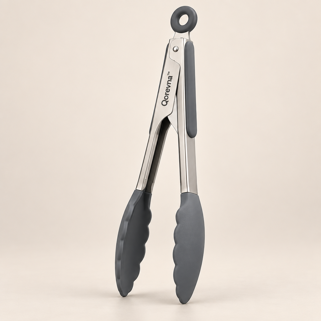 Qorevna™ Non-Slip Silicone Cooking Tongs image 01