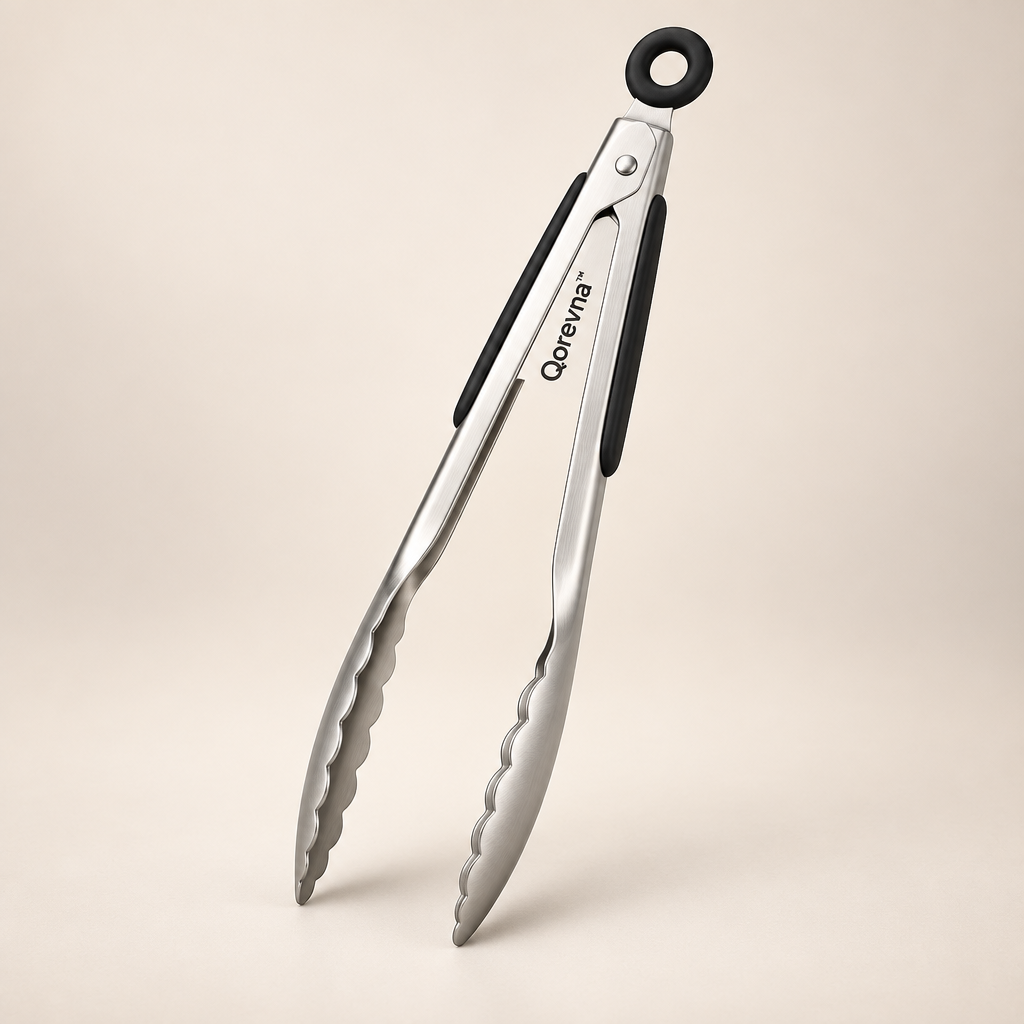 Qorevna™ Precision Stainless Steel Cooking Tongs image 01