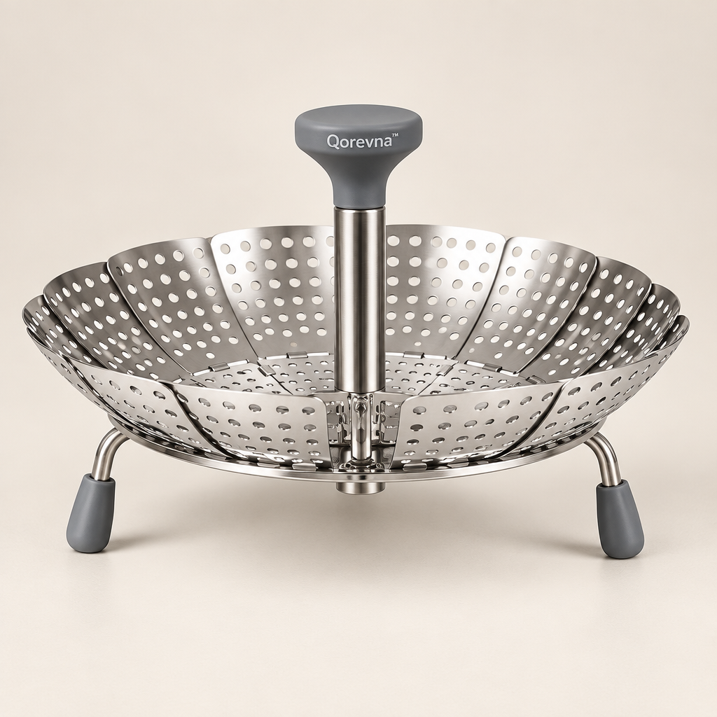 Qorevna™ Foldable In-Pot Steaming Rack image 01